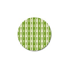 Christmas Green Tree Background Golf Ball Marker (10 Pack) by Cendanart