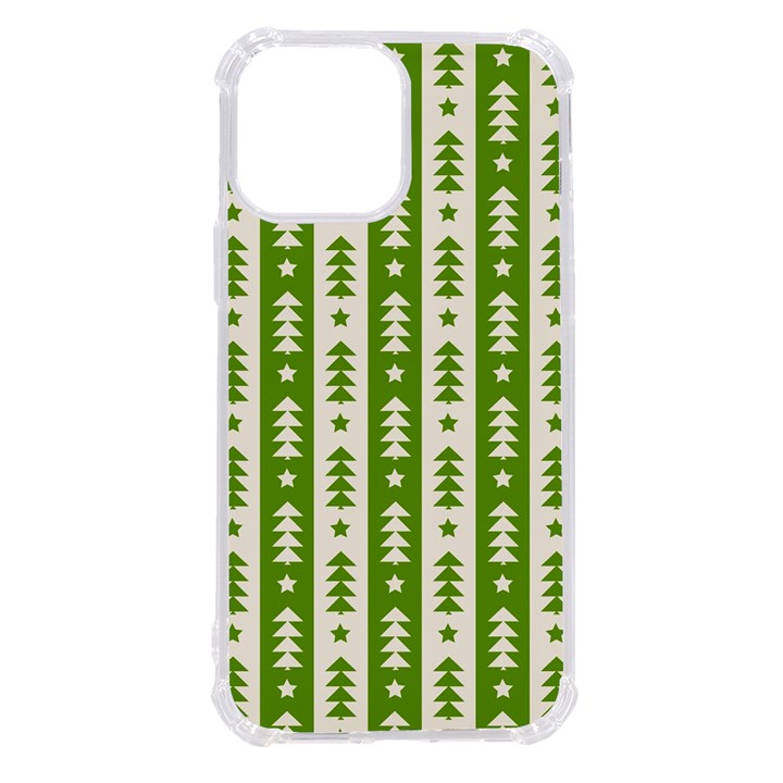 Christmas Green Tree Background iPhone 13 Pro Max TPU UV Print Case