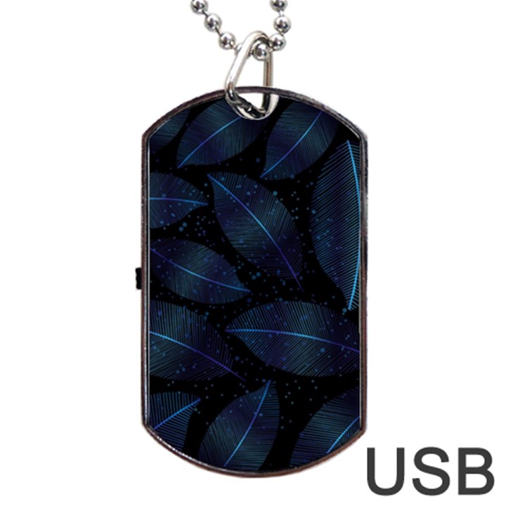 Leaves Nature Dog Tag USB Flash (Two Sides)