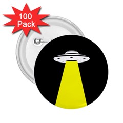 Ufo Flying Saucer Extraterrestrial 2 25  Buttons (100 Pack)  by Cendanart