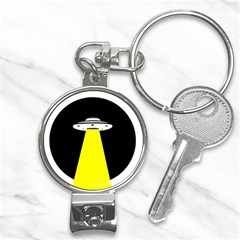 Ufo Flying Saucer Extraterrestrial Nail Clippers Key Chain by Cendanart