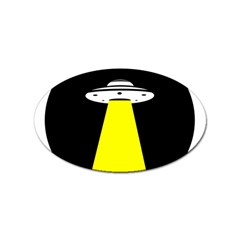 Ufo Flying Saucer Extraterrestrial Sticker Oval (100 Pack) by Cendanart