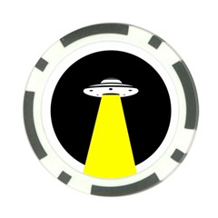 Ufo Flying Saucer Extraterrestrial Poker Chip Card Guard (10 Pack) by Cendanart