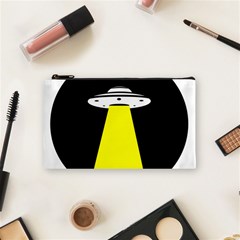 Ufo Flying Saucer Extraterrestrial Cosmetic Bag (small) by Cendanart