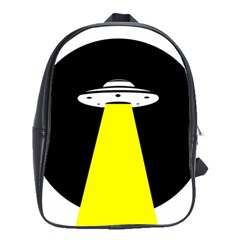 Ufo Flying Saucer Extraterrestrial School Bag (large)