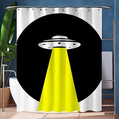 Ufo Flying Saucer Extraterrestrial Shower Curtain 60  X 72  (medium)  by Cendanart