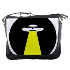 Ufo Flying Saucer Extraterrestrial Messenger Bag by Cendanart