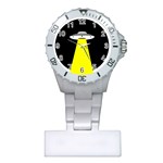 Ufo Flying Saucer Extraterrestrial Plastic Nurses Watch Front