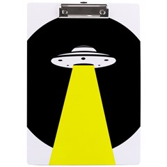 Ufo Flying Saucer Extraterrestrial A4 Acrylic Clipboard by Cendanart