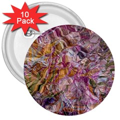 Abstract Flow Vi 3  Buttons (10 Pack)  by kaleidomarblingart