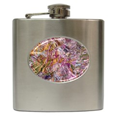 Abstract Flow Vi Hip Flask (6 Oz) by kaleidomarblingart