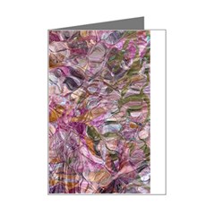 Abstract Flow Vi Mini Greeting Card by kaleidomarblingart