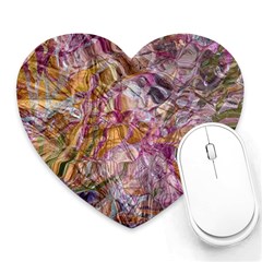 Abstract Flow Vi Heart Mousepad by kaleidomarblingart