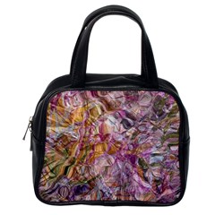 Abstract Flow Vi Classic Handbag (one Side) by kaleidomarblingart