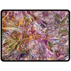 Abstract Flow Vi Fleece Blanket (large) by kaleidomarblingart