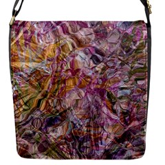 Abstract Flow Vi Flap Closure Messenger Bag (s) by kaleidomarblingart