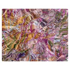 Abstract Flow Vi Two Sides Premium Plush Fleece Blanket (medium) by kaleidomarblingart