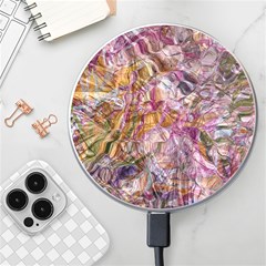 Abstract Flow Vi Wireless Fast Charger(white) by kaleidomarblingart