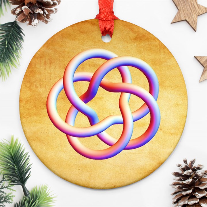 Math prototype Round Ornament (Two Sides)