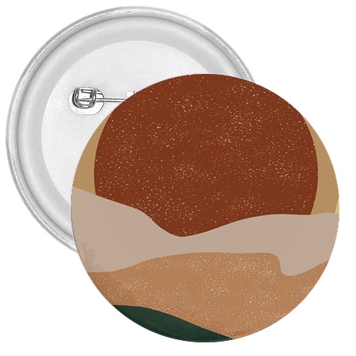 Sunrise Sunset Desert Wall Art 3  Buttons