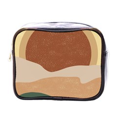 Sunrise Sunset Desert Wall Art Mini Toiletries Bag (one Side) by Bedest