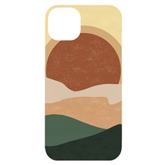 Sunrise Sunset Desert Wall Art Iphone 14 Plus Black Uv Print Case by Bedest