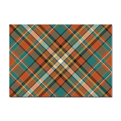 Tartan Scotland Seamless Plaid Pattern Vector Retro Background Fabric Vintage Check Color Square Geo Sticker A4 (100 Pack) by Ket1n9