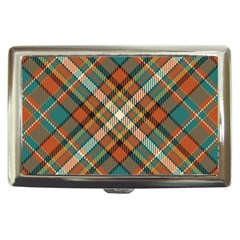 Tartan Scotland Seamless Plaid Pattern Vector Retro Background Fabric Vintage Check Color Square Geo Cigarette Money Case by Ket1n9