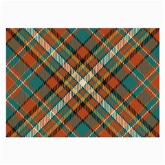 Tartan Scotland Seamless Plaid Pattern Vector Retro Background Fabric Vintage Check Color Square Geo Large Glasses Cloth (2 Sides) by Ket1n9