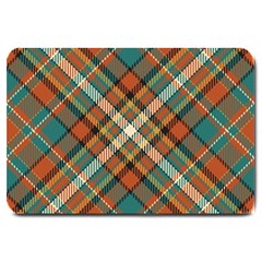 Tartan Scotland Seamless Plaid Pattern Vector Retro Background Fabric Vintage Check Color Square Geo Large Doormat by Ket1n9