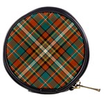 Tartan Scotland Seamless Plaid Pattern Vector Retro Background Fabric Vintage Check Color Square Geo Mini Makeup Bag Front