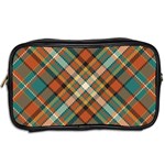 Tartan Scotland Seamless Plaid Pattern Vector Retro Background Fabric Vintage Check Color Square Geo Toiletries Bag (Two Sides) Back