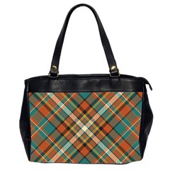 Tartan Scotland Seamless Plaid Pattern Vector Retro Background Fabric Vintage Check Color Square Geo Oversize Office Handbag (2 Sides) by Ket1n9