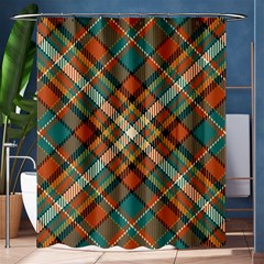 Tartan Scotland Seamless Plaid Pattern Vector Retro Background Fabric Vintage Check Color Square Geo Shower Curtain 60  X 72  (medium)  by Ket1n9