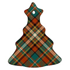 Tartan Scotland Seamless Plaid Pattern Vector Retro Background Fabric Vintage Check Color Square Geo Ornament (christmas Tree)  by Ket1n9