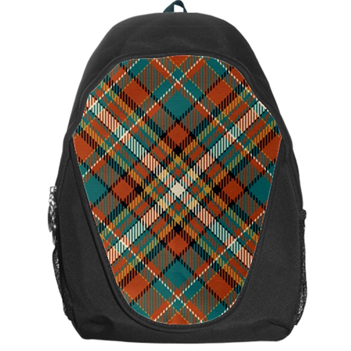 Tartan Scotland Seamless Plaid Pattern Vector Retro Background Fabric Vintage Check Color Square Geo Backpack Bag