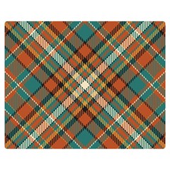 Tartan Scotland Seamless Plaid Pattern Vector Retro Background Fabric Vintage Check Color Square Geo Two Sides Premium Plush Fleece Blanket (medium) by Ket1n9