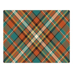 Tartan Scotland Seamless Plaid Pattern Vector Retro Background Fabric Vintage Check Color Square Geo Two Sides Premium Plush Fleece Blanket (large) by Ket1n9