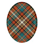 Tartan Scotland Seamless Plaid Pattern Vector Retro Background Fabric Vintage Check Color Square Geo Oval Glass Fridge Magnet (4 pack) Front