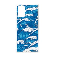 Storm Waves Seamless Pattern Raging Ocean Water Sea Wave Vintage Japanese Storms Print Illustration Samsung Galaxy Note 20 Tpu Uv Case by Ket1n9