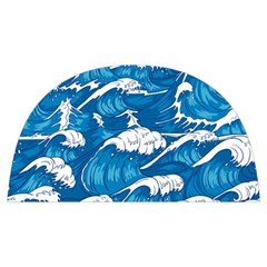 Storm Waves Seamless Pattern Raging Ocean Water Sea Wave Vintage Japanese Storms Print Illustration Anti Scalding Pot Cap by Ket1n9