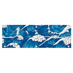 Storm Waves Seamless Pattern Raging Ocean Water Sea Wave Vintage Japanese Storms Print Illustration Banner And Sign 6  X 2  by Ket1n9