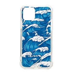 Storm Waves Seamless Pattern Raging Ocean Water Sea Wave Vintage Japanese Storms Print Illustration Iphone 11 Pro 5 8 Inch Tpu Uv Print Case by Ket1n9