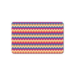 Zigzag Pattern Seamless Zig Zag Background Color Magnet (name Card) by Ket1n9