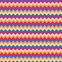 Zigzag Pattern Seamless Zig Zag Background Color Play Mat (square) by Ket1n9