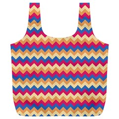 Zigzag Pattern Seamless Zig Zag Background Color Full Print Recycle Bag (xl) by Ket1n9