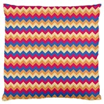 Zigzag Pattern Seamless Zig Zag Background Color Large Premium Plush Fleece Cushion Case (One Side) Front