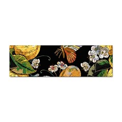 Embroidery Blossoming Lemons Butterfly Seamless Pattern Sticker Bumper (100 Pack) by Ket1n9