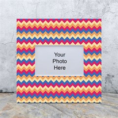 Zigzag Pattern Seamless Zig Zag Background Color White Box Photo Frame 4  X 6  by Ket1n9