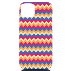 Zigzag Pattern Seamless Zig Zag Background Color Iphone 14 Plus Black Uv Print Case by Ket1n9